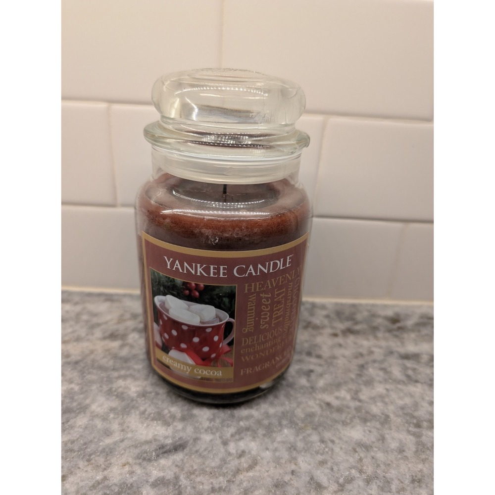 Retired "Creamy Cocoa" Yankee Candle 22 oz.‎ Barely Used